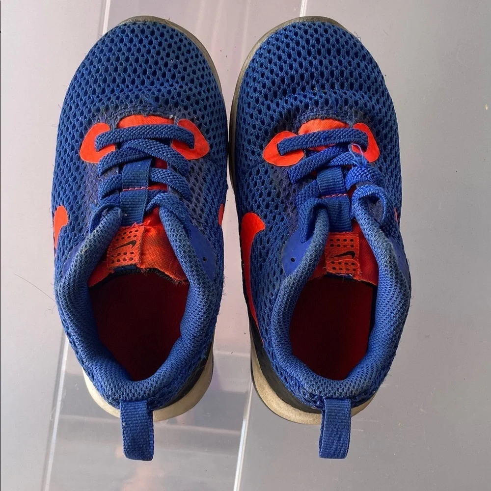 Nike Kids Vibrant Blue and Red Sneakers size 9C